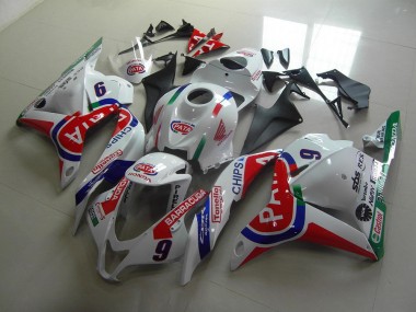 Red White Pata 2009-2012 Honda CBR600RR Motorcycle Fairings