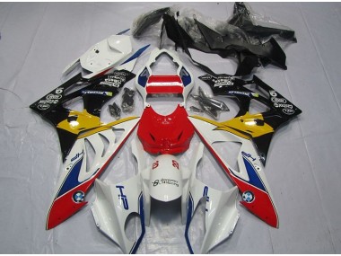 Red White Yellow 2009-2014 BMW S1000RR Motorcycle Fairings