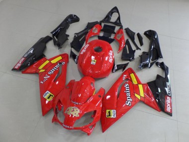 Red and Black 2006-2011 Aprilia RS125 Motorcycle Fairings