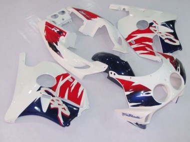 Red and Blue 1988-1989 Honda CBR250RR MC19 Motorcycle Fairings