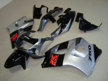 Silver 1996-2000 Suzuki GSXR 600 Motorcycle Fairings