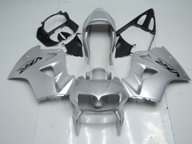 Silver 1998-2001 Honda VFR800 Motorcycle Fairings