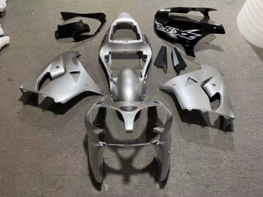 Silver Glossy Black 2002-2003 Kawasaki ZX9R Motorcycle Fairings