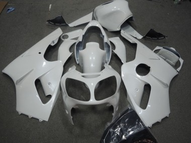 White 2002-2006 Kawasaki ZX12R Motorcycle Fairings