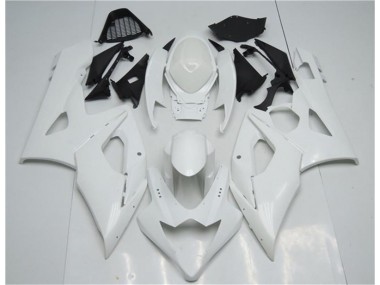 White 2005-2006 Suzuki GSXR 1000 Motorcycle Fairings