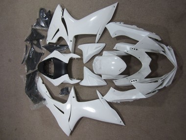 White 2011-2021 Suzuki GSXR 600 Motorcycle Fairings