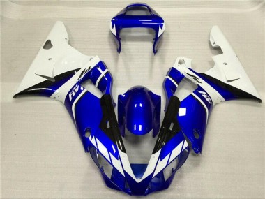 White Blue 2000-2001 Yamaha YZF R1 Motorcycle Fairings