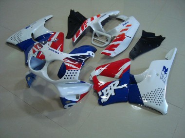 White Blue Red 1992-1993 Honda CBR900RR 893 Motorcycle Fairings