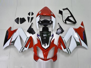 White Red 2002-2013 Honda VFR800 Motorcycle Fairings