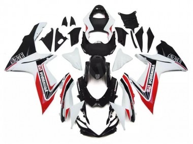 White Red Black 2011-2021 Suzuki GSXR 600/750 Motorcycle Fairings