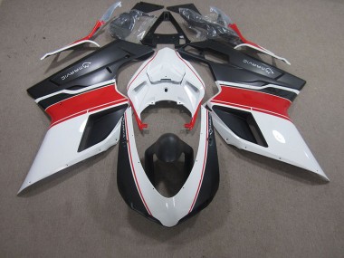 White Red Black Marvic 2007-2014 Ducati 848 Motorcycle Fairings