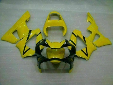 Yellow 2000-2001 Honda CBR900RR 929RR Motorcycle Fairings