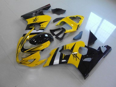 Yellow Black 2004-2005 Suzuki GSXR 750 Motorcycle Fairings