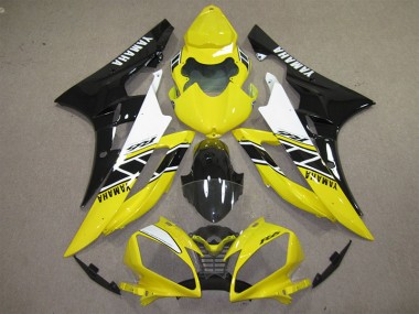 Yellow Black Decal 2006-2007 Yamaha YZF R6 Motorcycle Fairings